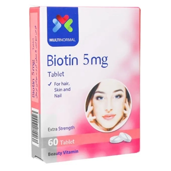 قرص خوراکی بیوتین مولتی نرمال 5 mg 60 عددی شهاب درمان