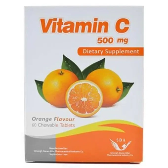 قرص جویدنی ویتامین C سیمرغ داروی عطار 500 mg 60 عدد طعم پرتقال سیمرغ داروی عطار