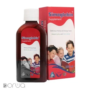 شربت سیموگلوبین سیمرغ داروی عطار 200 ml طعم عسل و پرتقال سیمرغ داروی عطار ایران