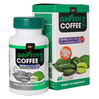 قرص خوراکی قهوه سبز بی اس کی 400 mg 60 عددی بنیان سلامت کسری