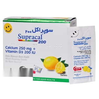 ساشه سوپراکل 200 نیچرز اونلی 30 عددی طعم لیمو آبا دارو طب