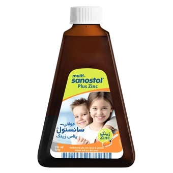 شربت مولتي سانستول پلاس زينک 155 ml روژين فارمد