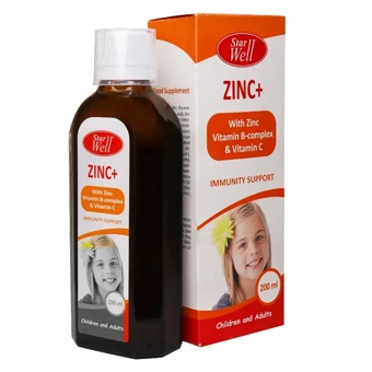 شربت زینک پلاس استارول 200 ml سمر طب درمان ایران