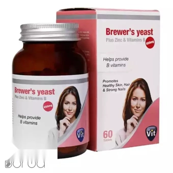 قرص خوراکی مخمر آبجو + زینک + ویتامین B استار ویت  60 عددی  سمر طب درمان ایران