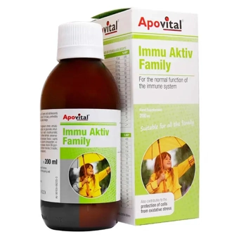 شربت ایمو اکتیو فمیلی آپوویتال 200 ml طعم پرتقال سمر طب درمان