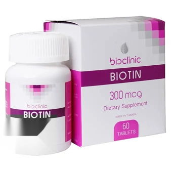 قرص خوراکی بیوتین بایوکلینیک 300 mg 60 عددی اطلس تجارت سبحان