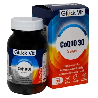 قرص کوآنزیم کیوتن 30mg گلوک ویت 30 عددی سام راد درمان