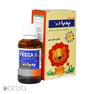 قطره پدیا D3 شایگان 30 ml طعم موز دارو افشان شایگان ایران