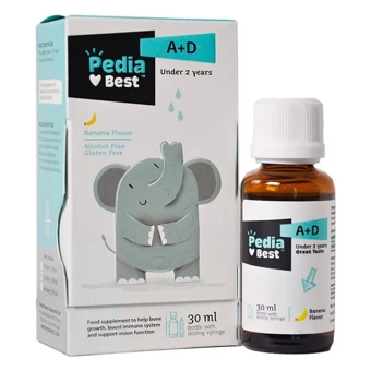 قطره ویتامین A+D پدیابست 30 ml طعم موز کیان سلامت پایدار