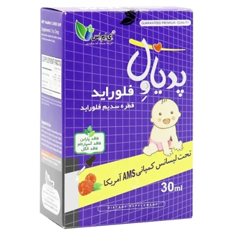 قطره پدیاول فلوراید   ای ام اس 30 ml طعم تمشک پاک سلامت تامین ایران
