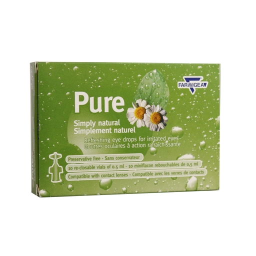 قطره چشمی گیاهی تک دوز پیور 10 عدد