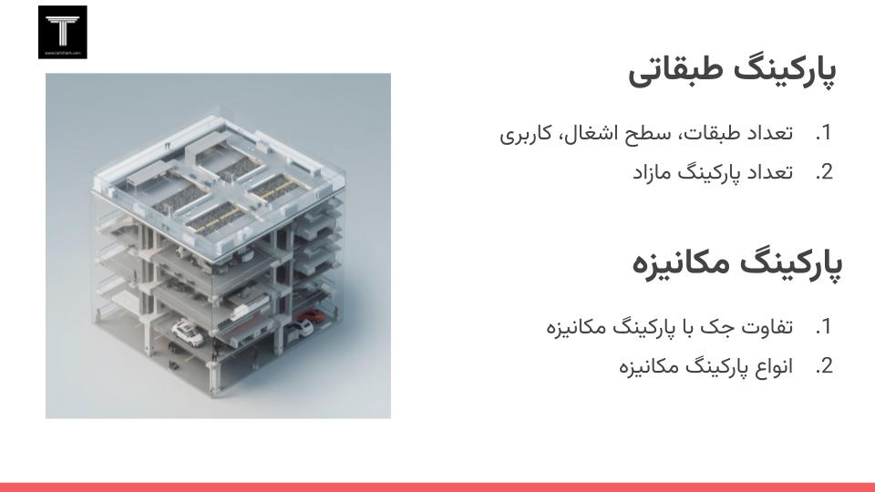 انواع پارکینگ ها