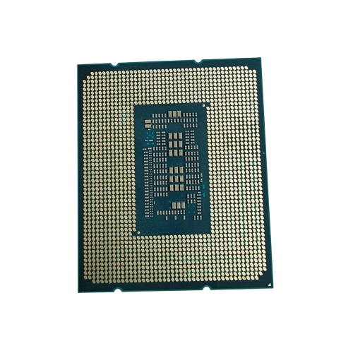 نمای پشت پردازنده Intel Core i5-12400F Tray نمای پشت پردازنده اینتل Core i5-12400F Tray با پدهای اتصال سوکت LGA1700