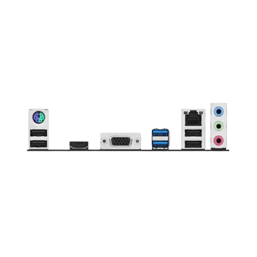درگاههای ارتباطی مادربرد ASUS PRIME H610M-K پنل پشتی مادربرد ASUS PRIME H610M-K شامل HDMI، VGA، USB و شبکه