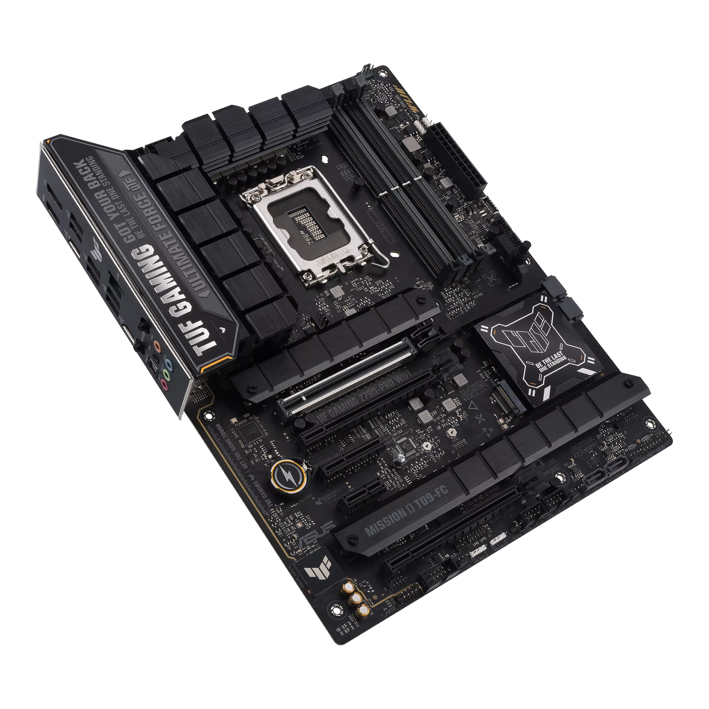 ASUS TUF GAMING Z790-PRO WIFI Top View تصویر کامل مادربرد ASUS TUF GAMING Z790-PRO WIFI از نمای بالا