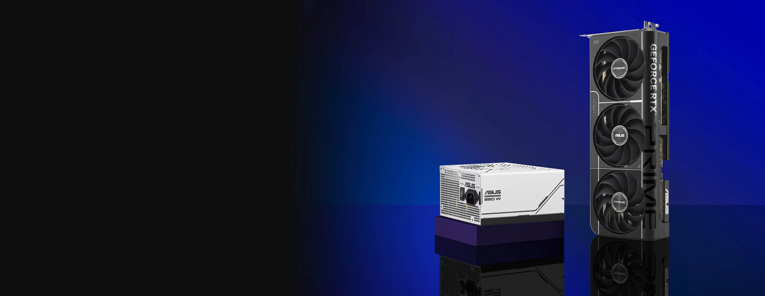 کارت گرافیک ASUS PRIME RTX 5070 OC از نمای بالا و فنهای دوگانه RTX 5070 OC ایسوس؛ قدرت و سرعت در یک کارت گرافیک حرفهای