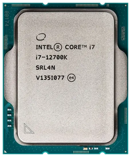 پردازنده Intel Core i7 نسل 12 مدل 12700K تصویر پردازنده قدرتمند Intel i7 12700K بدون جعبه (Tray)