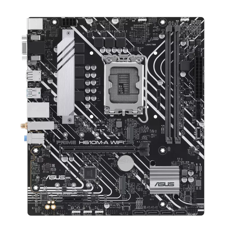 نمای روبه‌رو مادربرد PRIME H610M-A WIFI