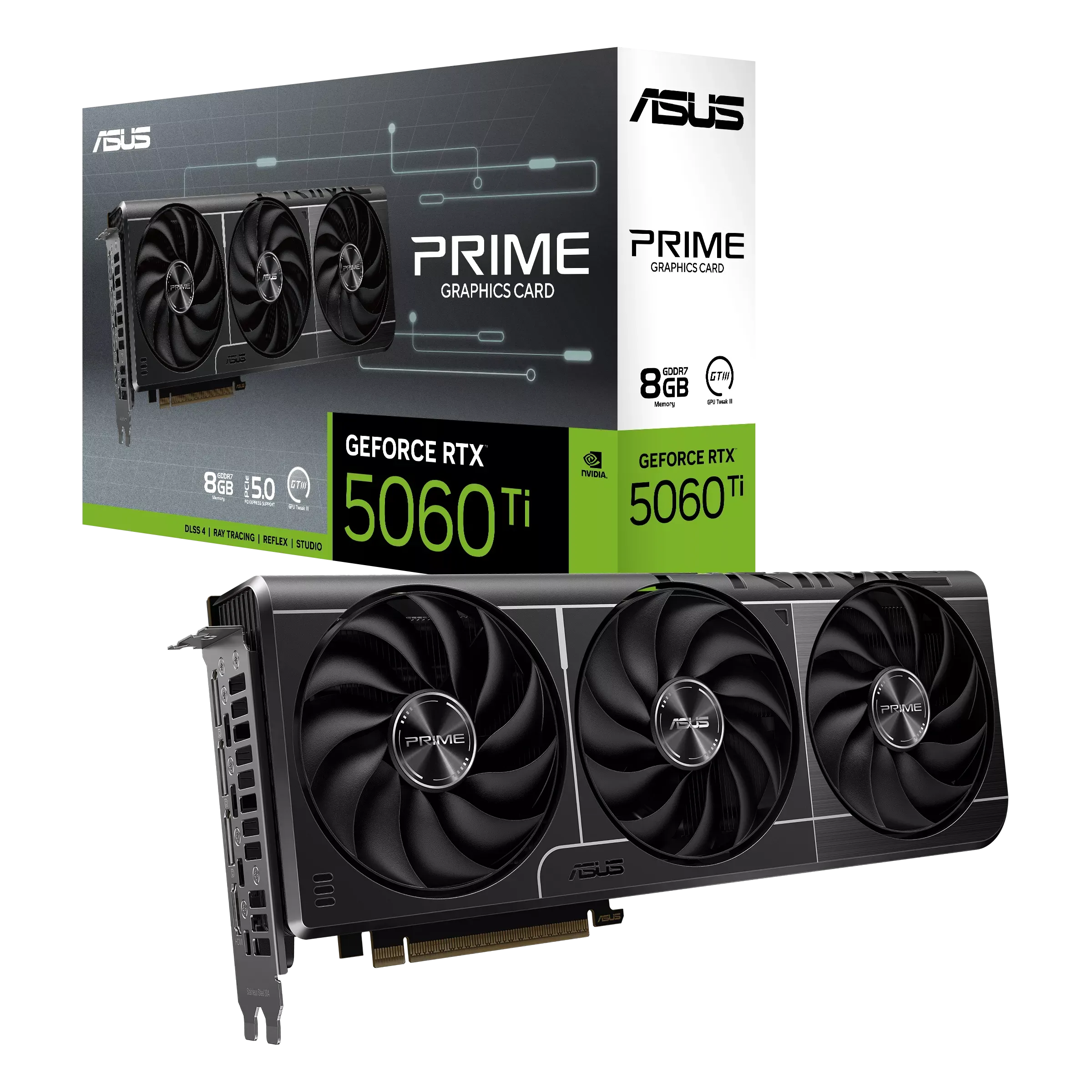 فناوری DLSS در کارت گرافیک RTX 5060 Ti ایسوس جعبه کارت گرافیک ASUS PRIME RTX 5060 Ti با فناوری DLSS