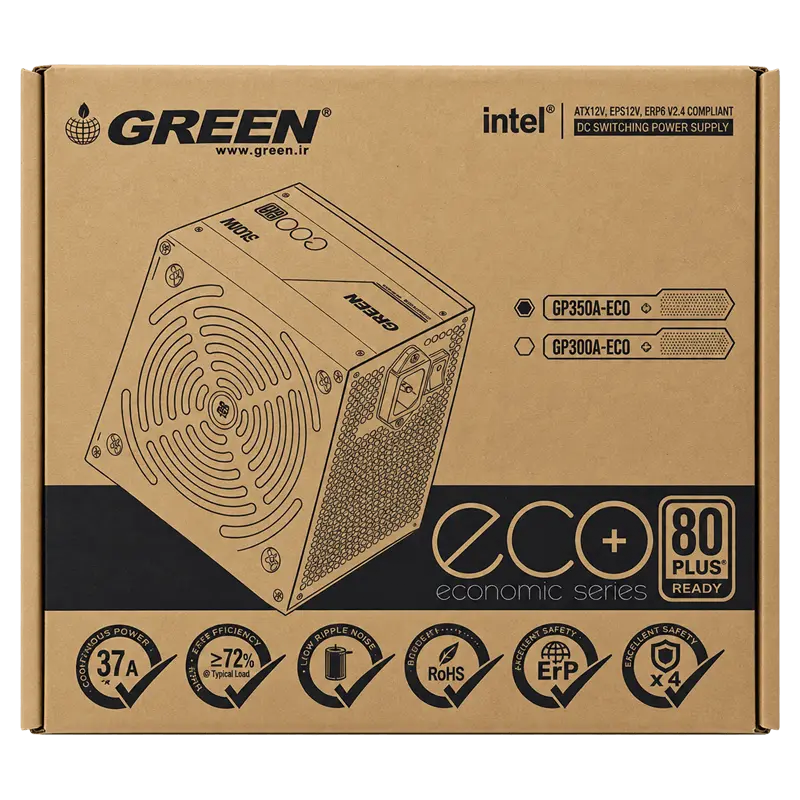 پاور GREEN GP350A-ECO 350W GREEN GP350A-ECO 350W