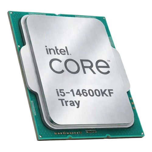 پردازنده Intel Core i5-14600KF Tray نمای زاویهدار پردازنده Intel Core i5-14600KF Tray با سوکت LGA1700