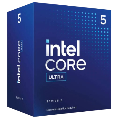 جعبه پردازنده Intel Core Ultra 5 225F بستهبندی Intel Core Ultra 5 225F Series 2 با عبارت Discrete Graphics Required