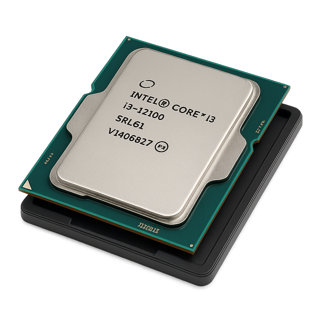 سیپییو Intel i3-12100 Pulled کارکرده مناسب سیستم اداری و خانگی پردازنده اینتل Core i3-12100 Tray Pulled تست سلامت