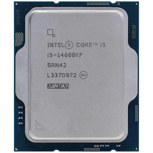 نمای روبهرو Intel Core i5-14600KF نمای روبهرو پردازنده Intel Core i5-14600KF Tray با Spec Code SRN42
