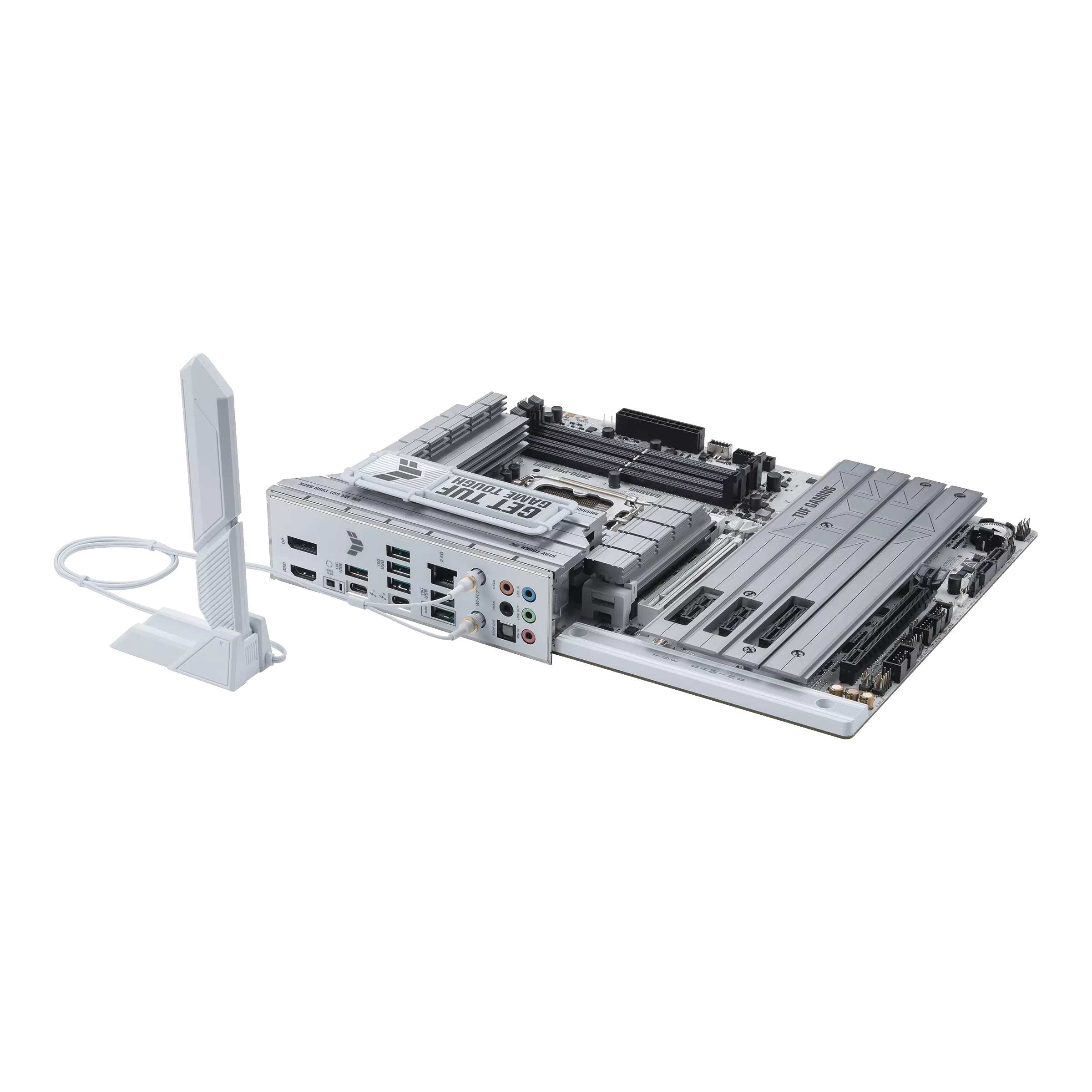 ASUS TUF GAMING Z890-PRO WIFI with WiFi Antenna مادربرد ASUS TUF GAMING Z890-PRO WIFI به همراه آنتن WiFi 7