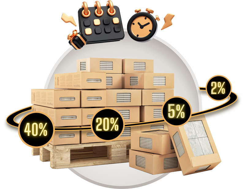 تخفیف های حجمی ماهانه