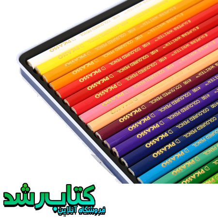 مداد رنگی 24 رنگ پیکاسو مدل فلزی
